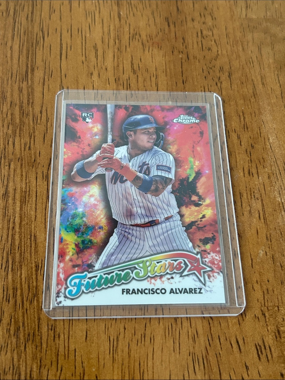 Topps Chrome Future Stars Baseball Card - Francisco Alvarez New York Mets